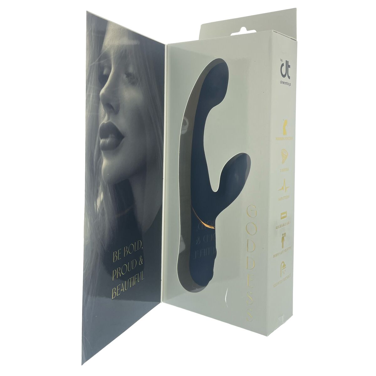 Vibrátor pro dvojici Dual Stimulation Dream Toys Goddess Collection Modrý