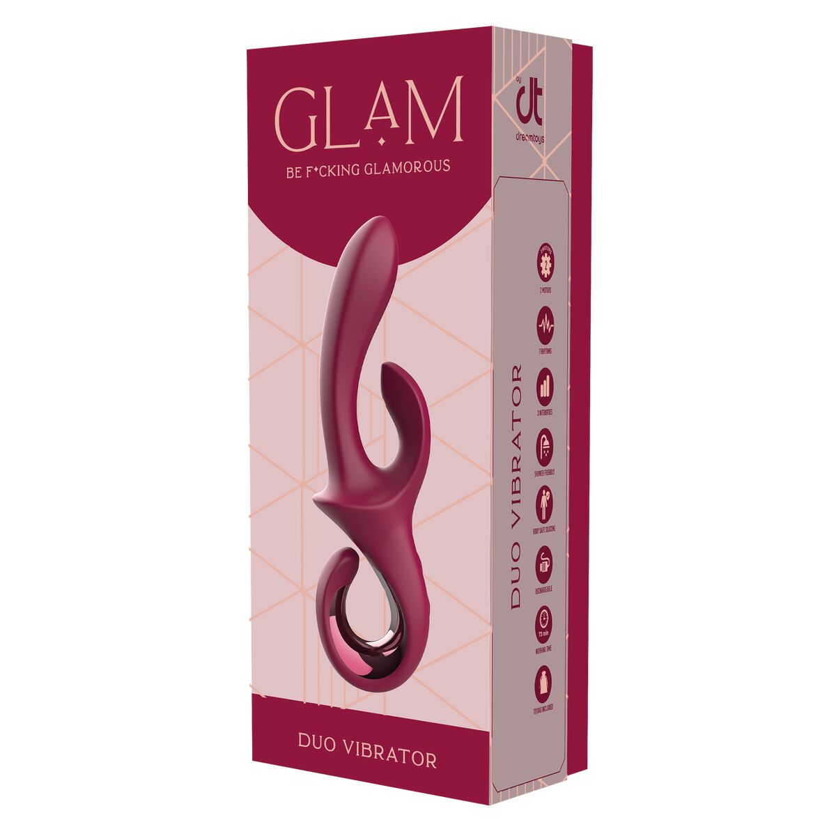 Vibrátor pro dvojici Dual Stimulation Dream Toys Glam Červený