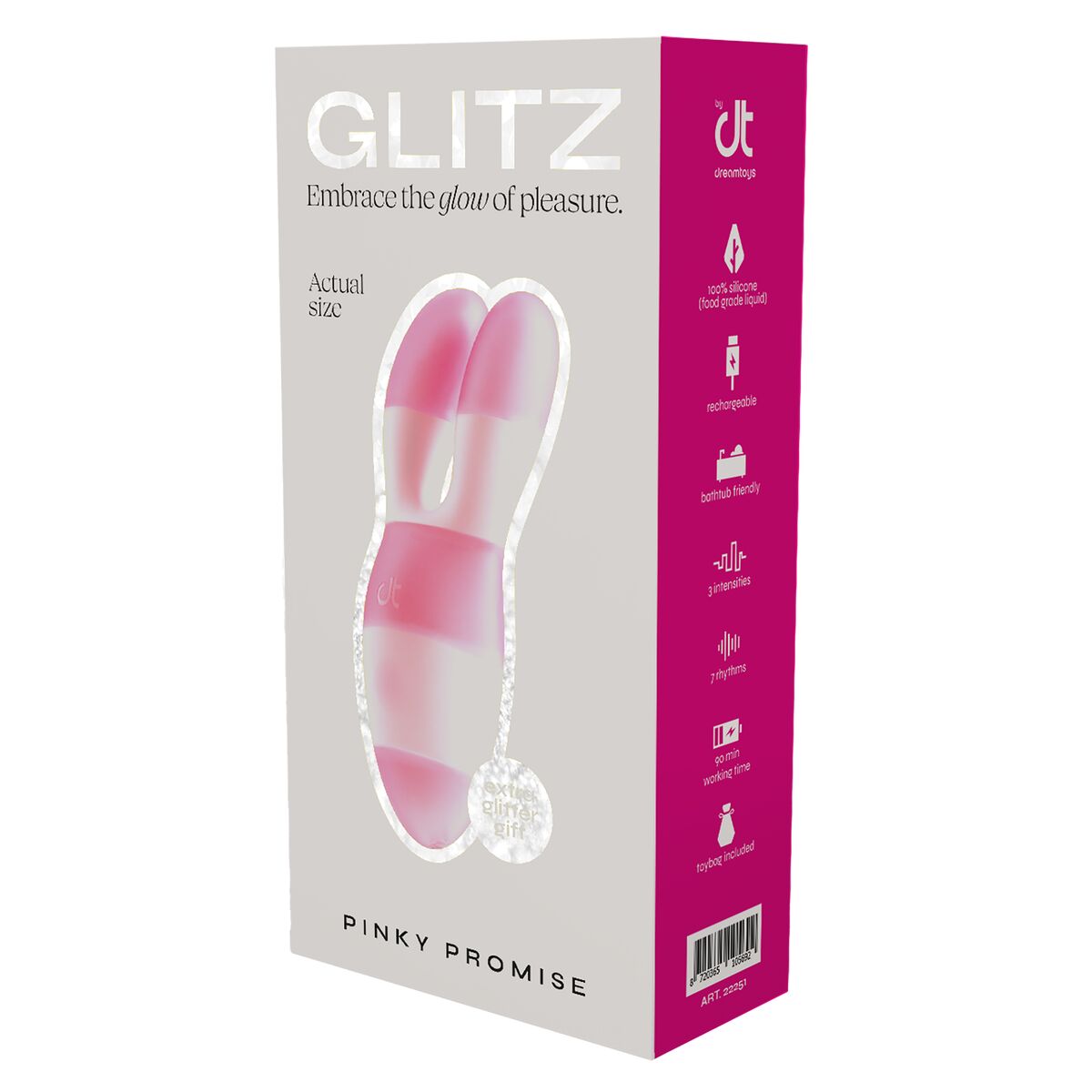 Minivibrátory Dream Toys Glitz Růžový