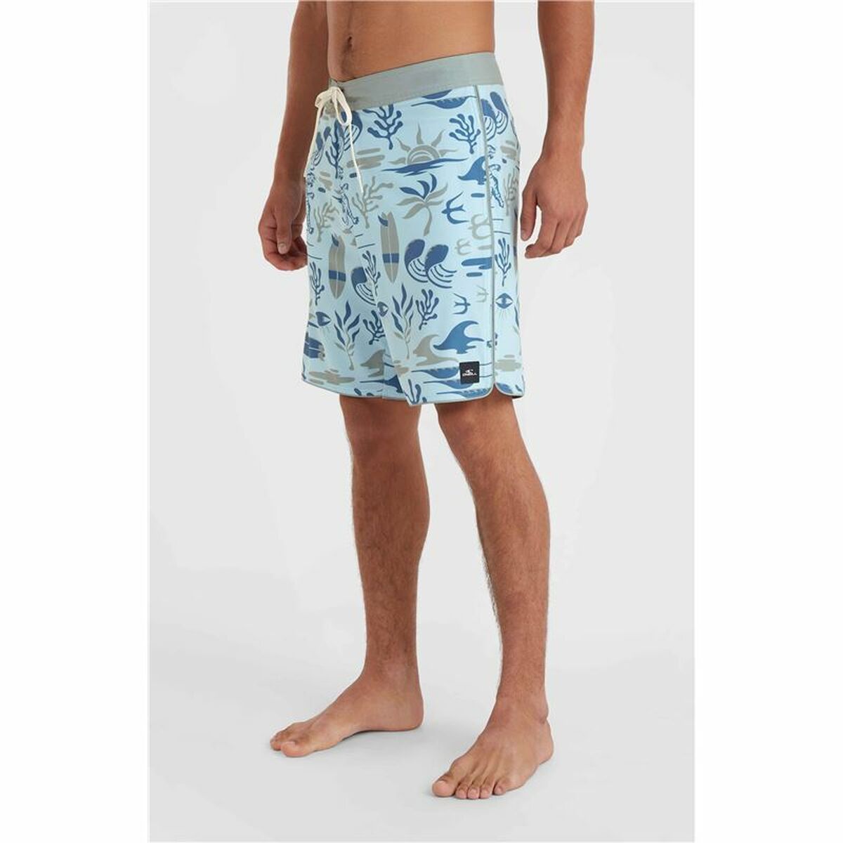 Mens Bathing Costume O’Neill Hyperfreak Mysto Scallop 19” Blue