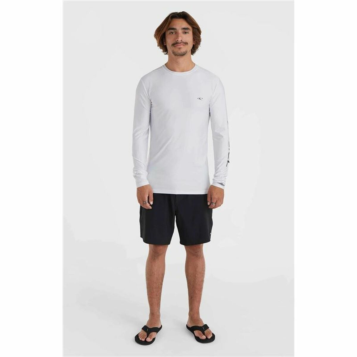 Short-sleeve Sports T-shirt O’Neill Essentials L/Slv White