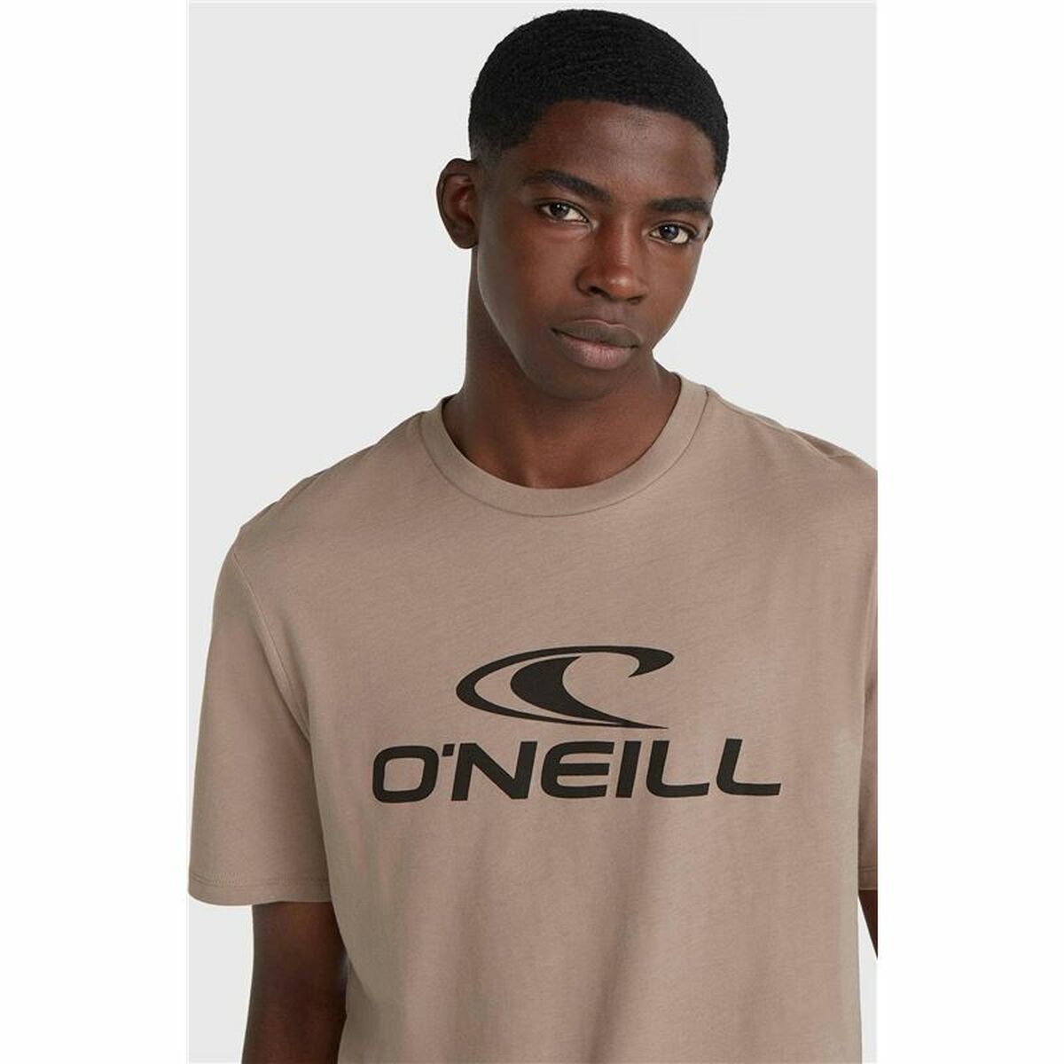 Mens Short Sleeve T-Shirt O’Neill Logo Light brown