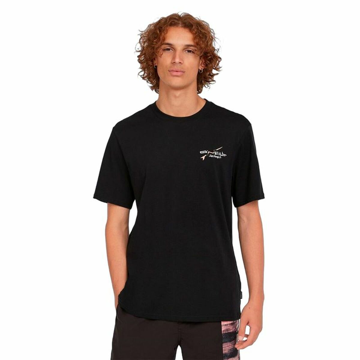Heren-T-Shirt met Korte Mouwen O'Neill Retro Back Print Zwart