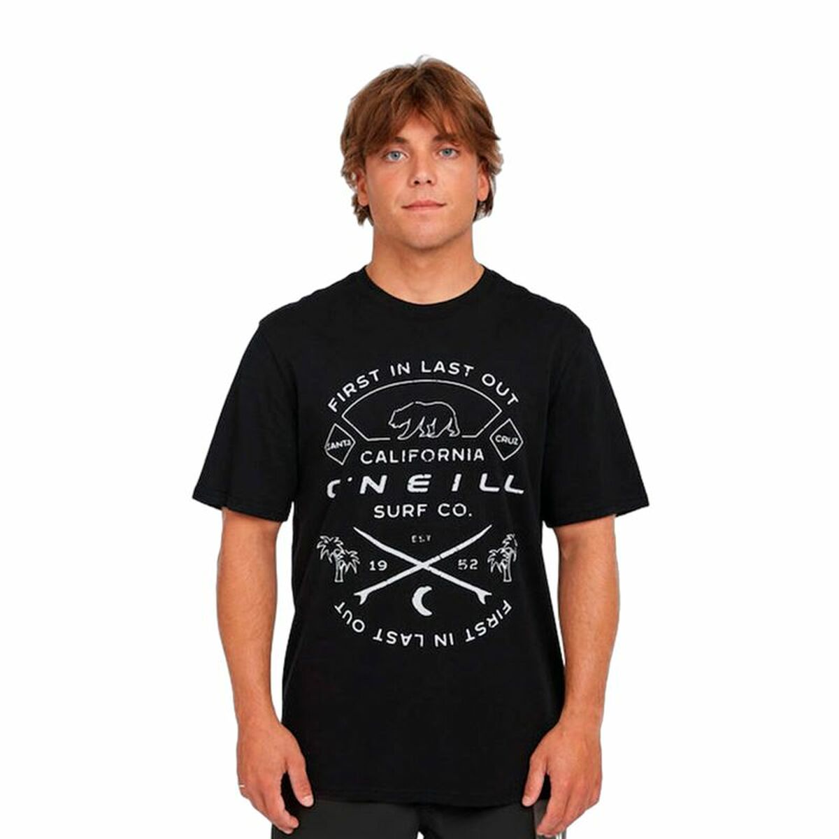 Heren-T-Shirt met Korte Mouwen O'Neill Jack O'Neill Muir Zwart