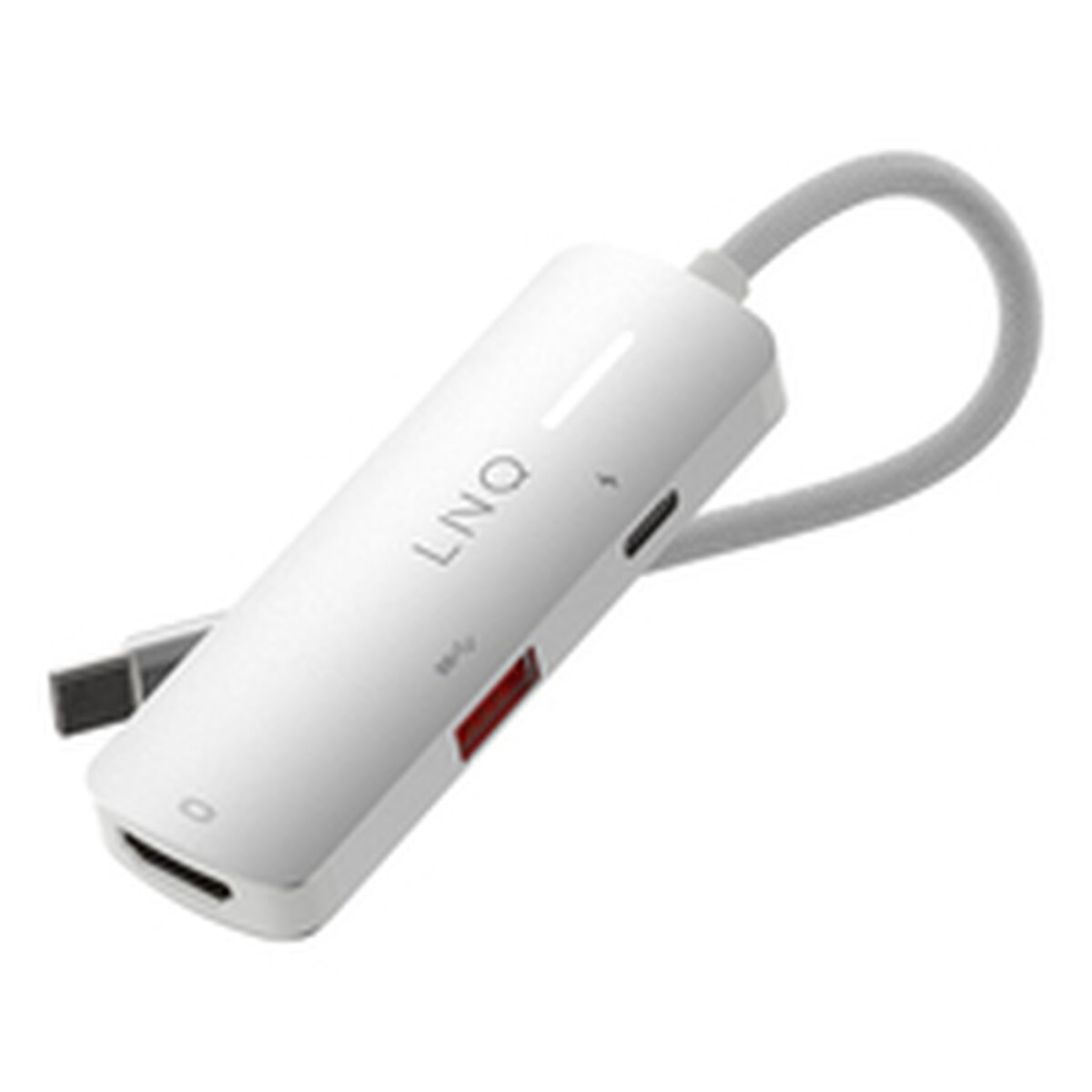 Picture of USB Hub Linq Byelements LQ49031 White Grey