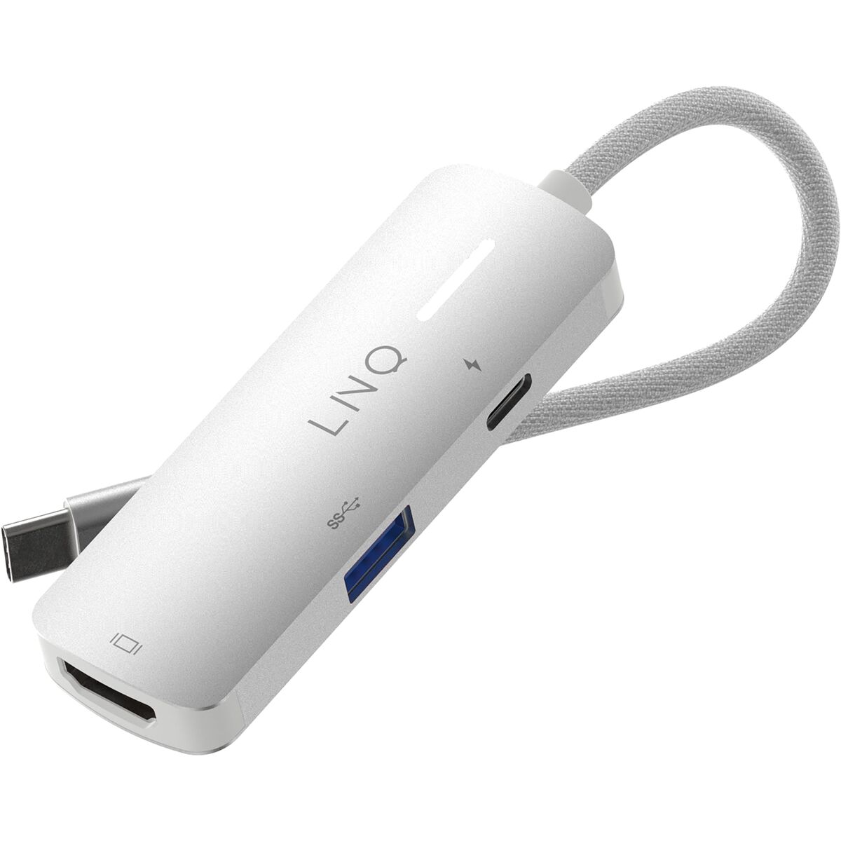 Picture of USB Hub Linq Byelements LQ49031 White Grey
