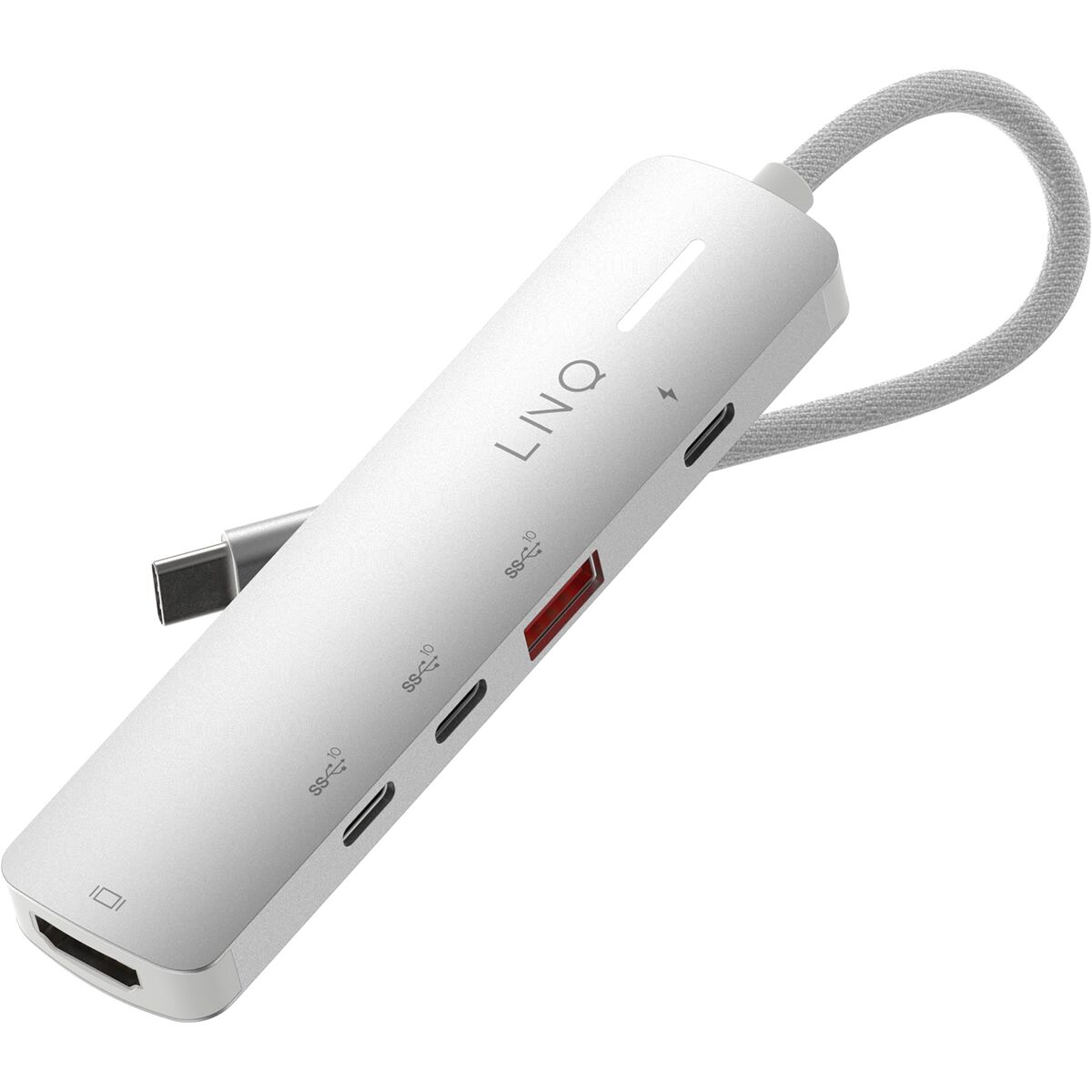 Picture of USB Hub Linq Byelements LQ49051 White Grey