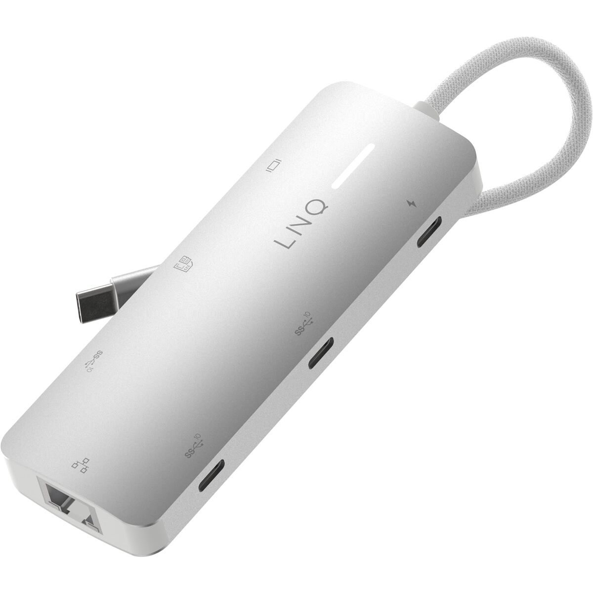 Picture of USB Hub Linq Byelements LQ49081 White Grey