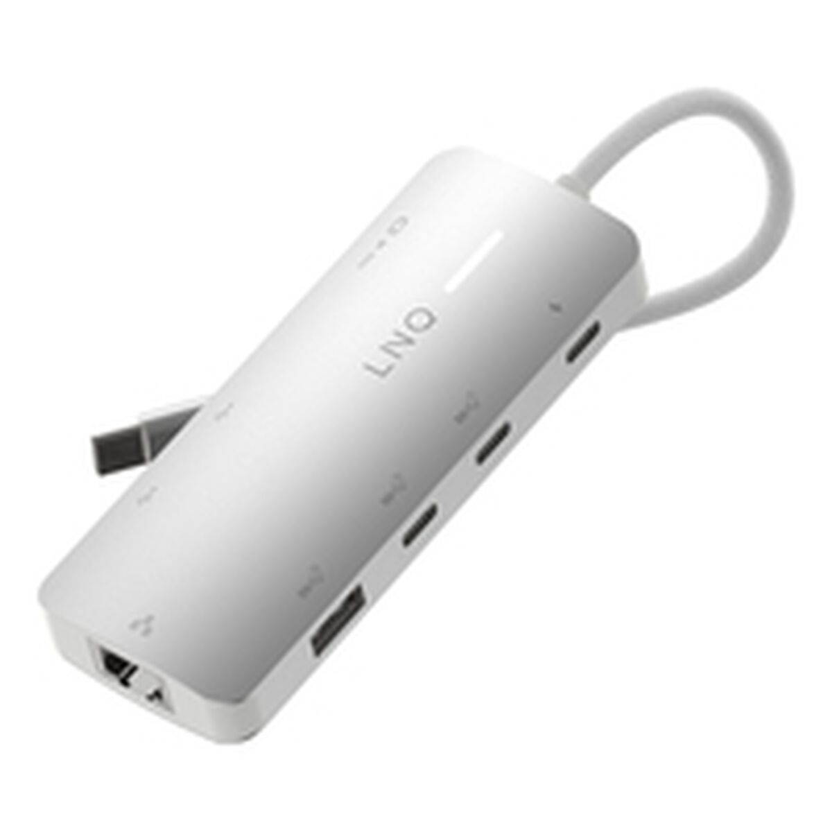 Picture of USB Hub Linq Byelements LQ49081PS White Grey