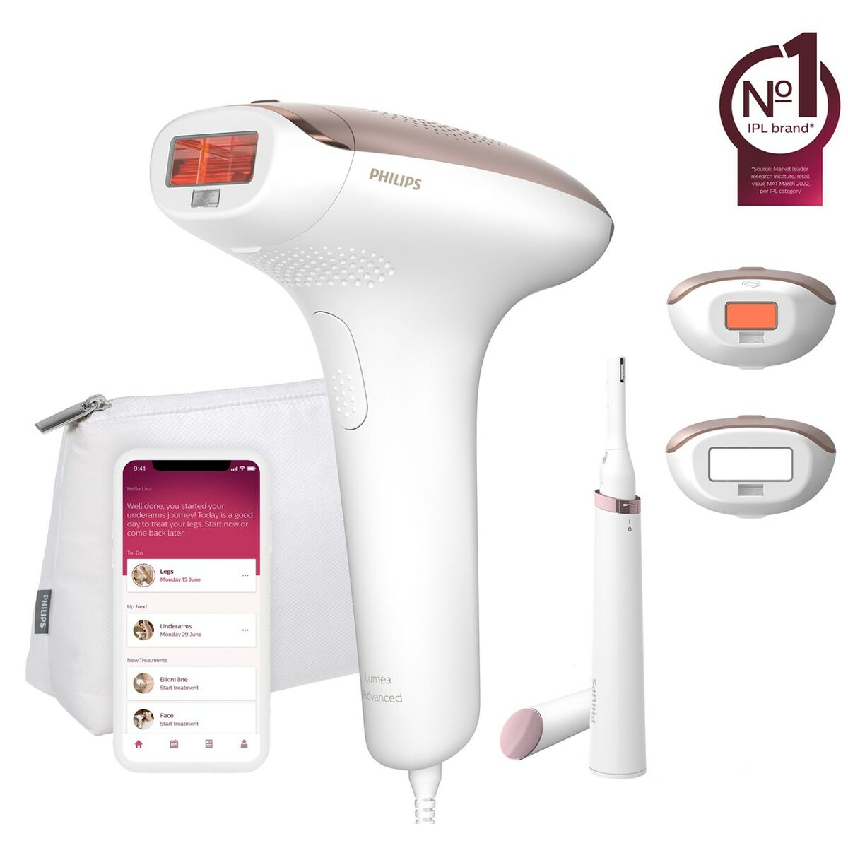 Image secondaire de Épilateur à lumière pulsée Philips Lumea Advanced BRI921/00