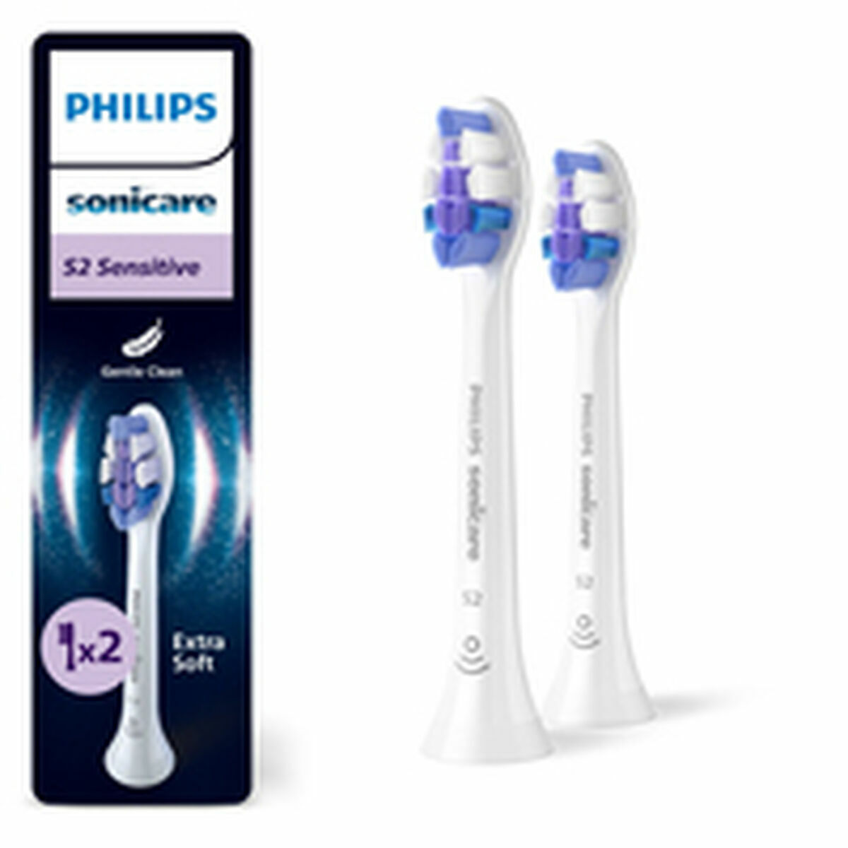 Borstel vervanger Philips OPTIMALWHITEHX6062/87PACKDE2CA Wit 2 Stuks