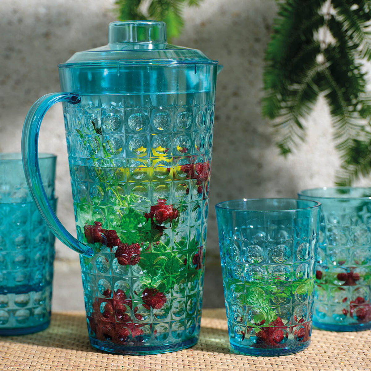 Image secondaire de Set de pichets avec verres Lifetime Bleu Plastique 5 Pièces