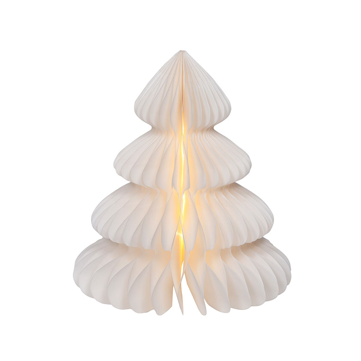 Décoration lumineuse Lumineo Blanc Sapin de Noël Ø 24 x 28 cm