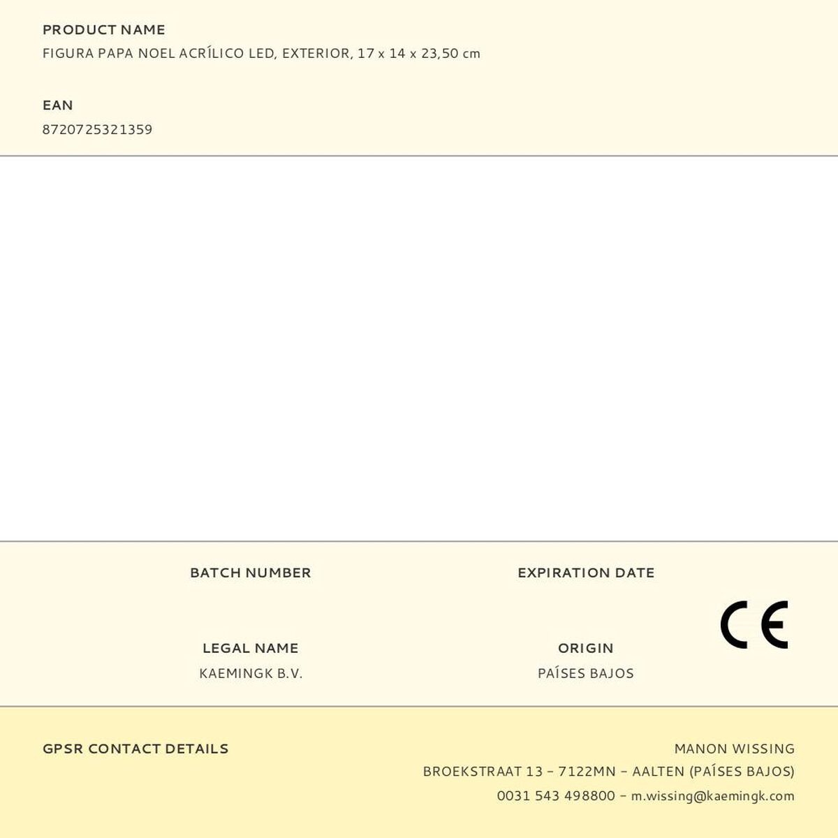 Święty Mikołaj Lumineo 17 x 14 x 23,5 cm