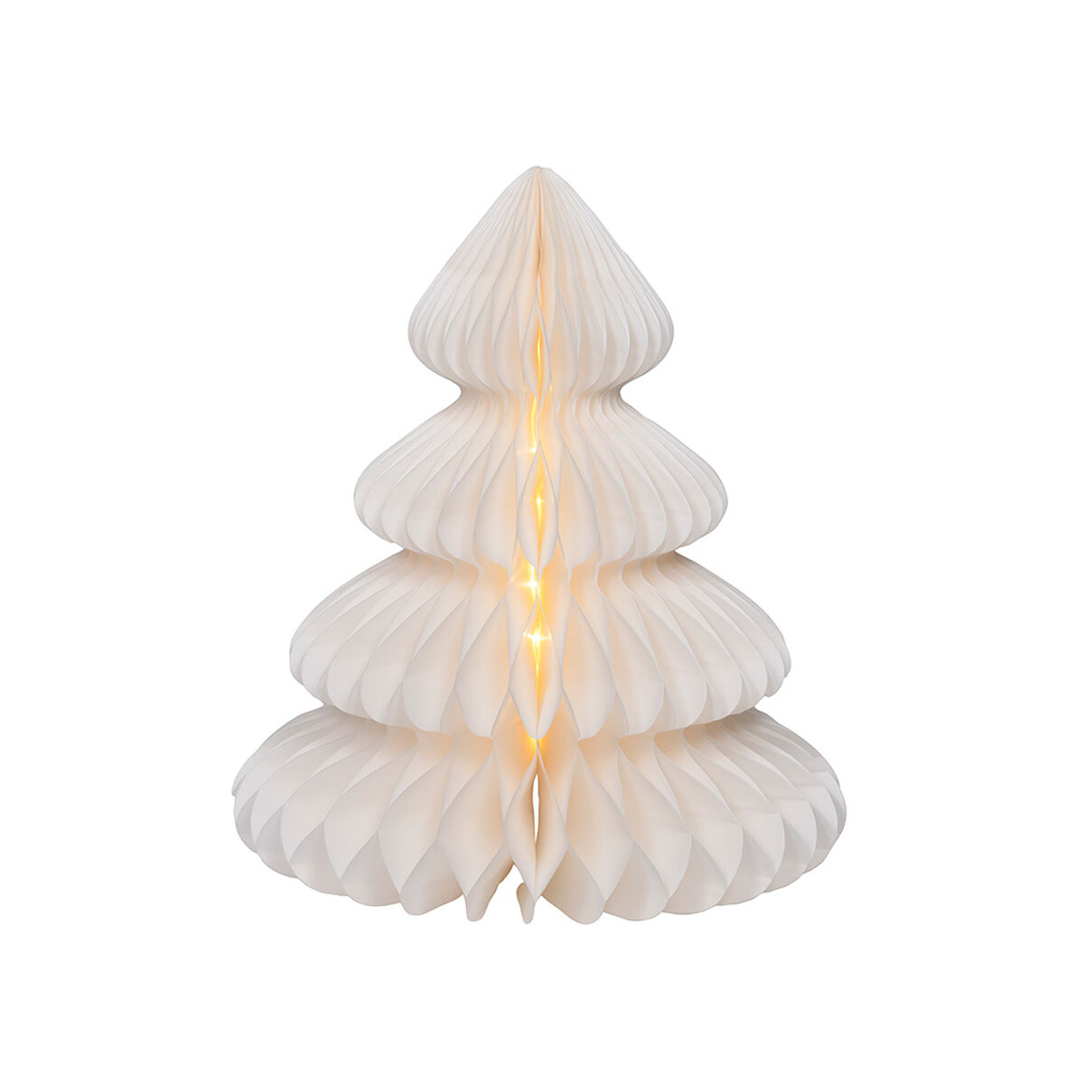 Décoration lumineuse Lumineo Blanc Sapin de Noël Ø 42 x 48 cm