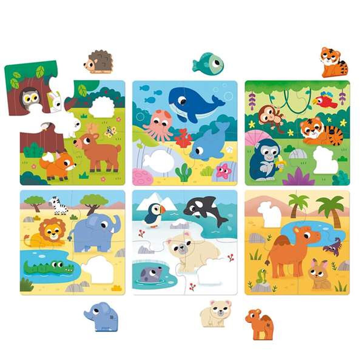 Set van 6 Puzzels Diset