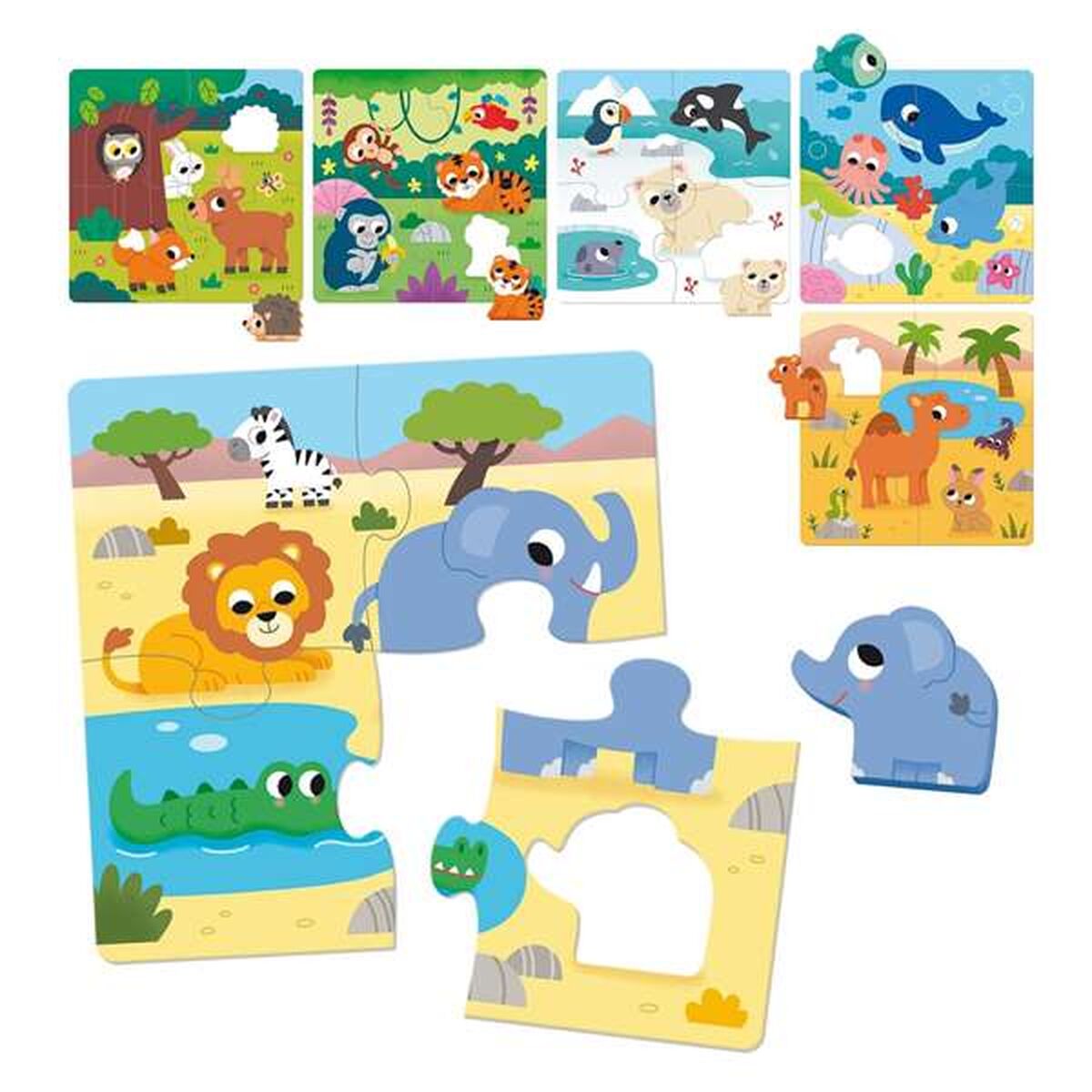 Set van 6 Puzzels Diset