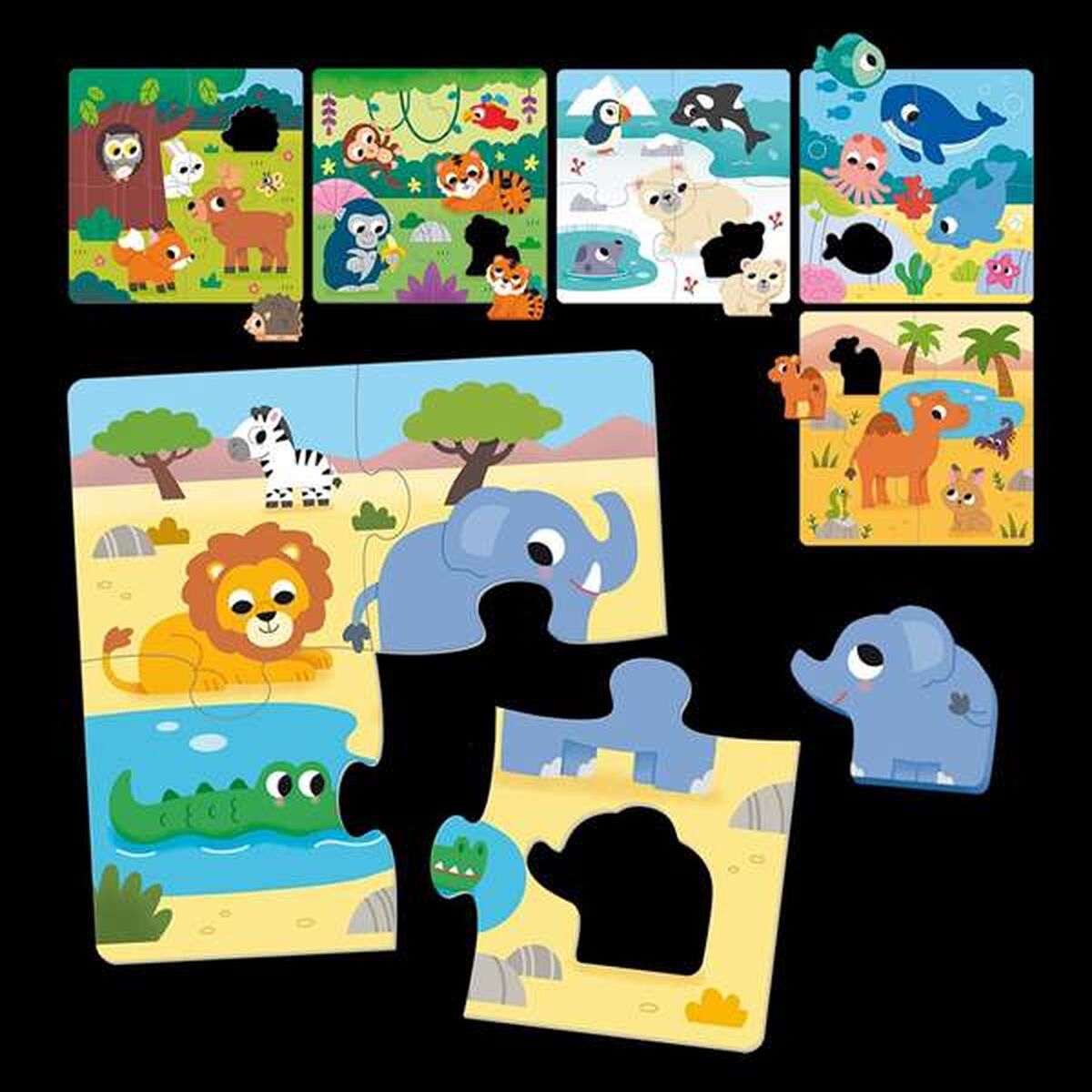 Set van 6 Puzzels Diset