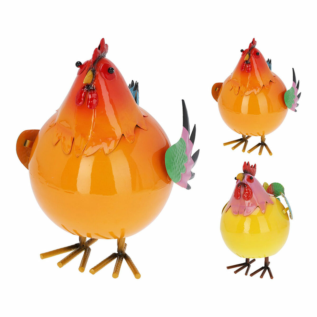 Διακοσμητική Φιγούρα Lifetime gallina saltarín de metal modelos variados Μέταλλο