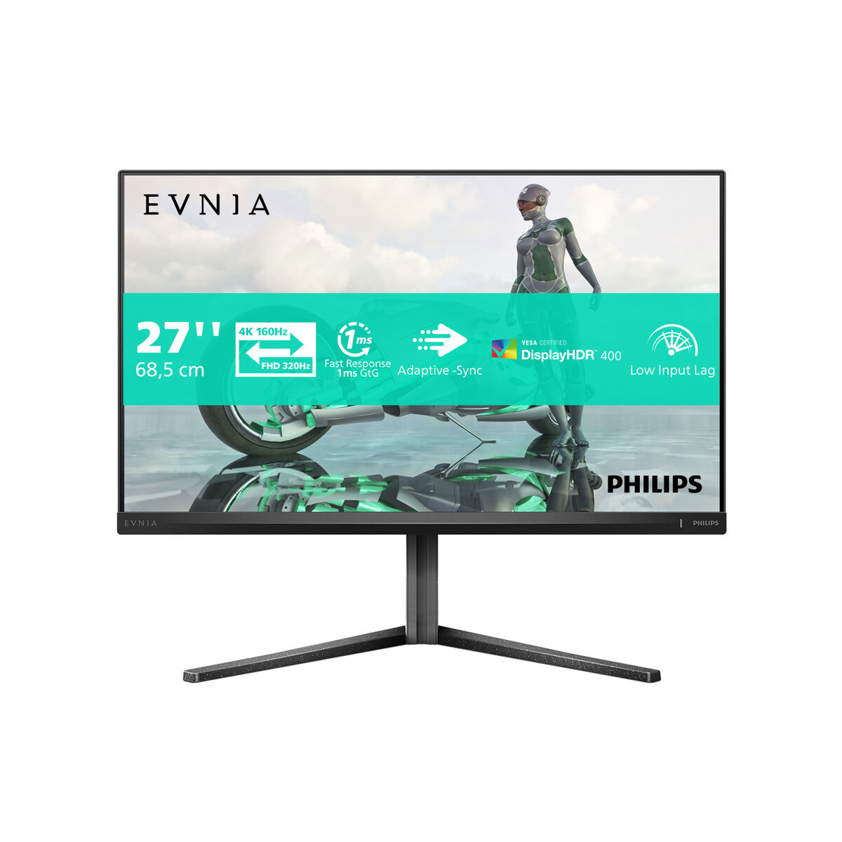 Afbeeldingen van Gaming Monitor Philips 27 IPS 3440X2160 4K 16:9 160HZ MNTR 4K Ultra HD 27"