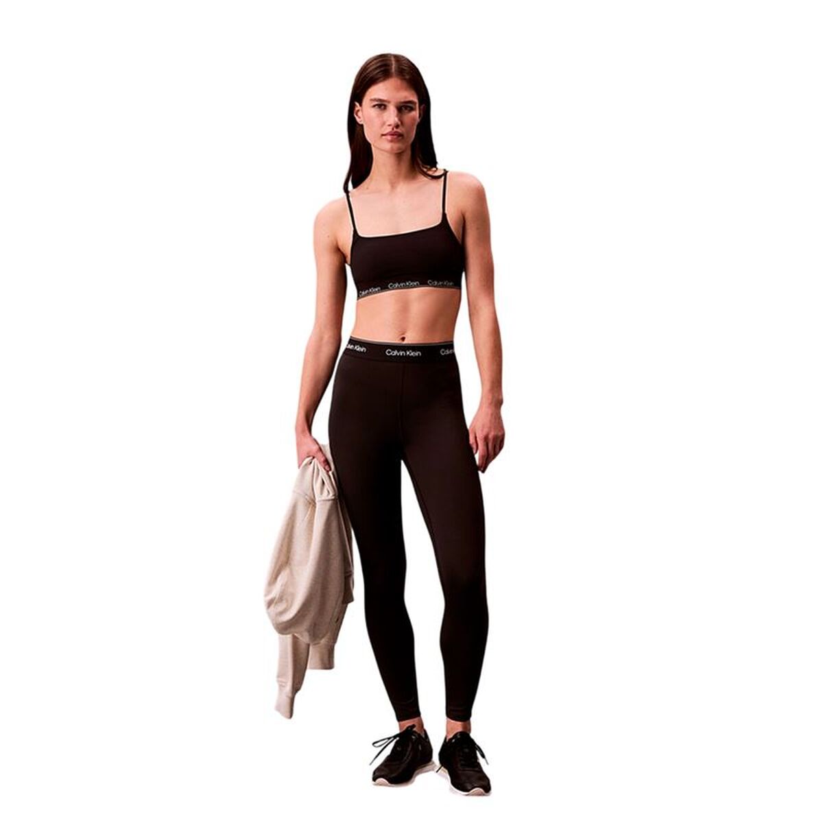 Sportleggings voor Dames Calvin Klein Zwart