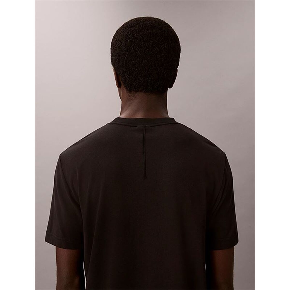 Heren-T-Shirt met Korte Mouwen Calvin Klein Zwart