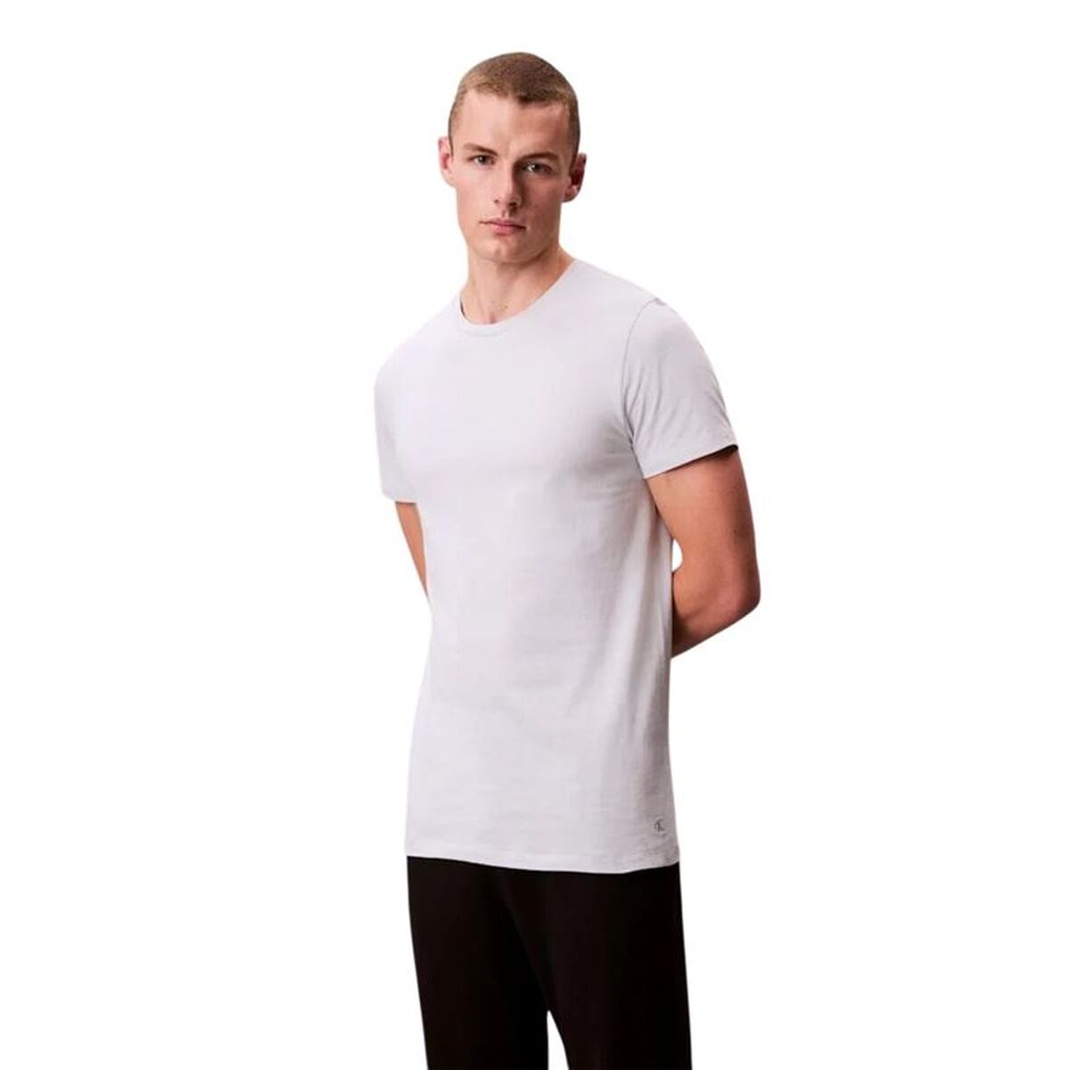 Heren-T-Shirt met Korte Mouwen Calvin Klein Indigo 3 Onderdelen