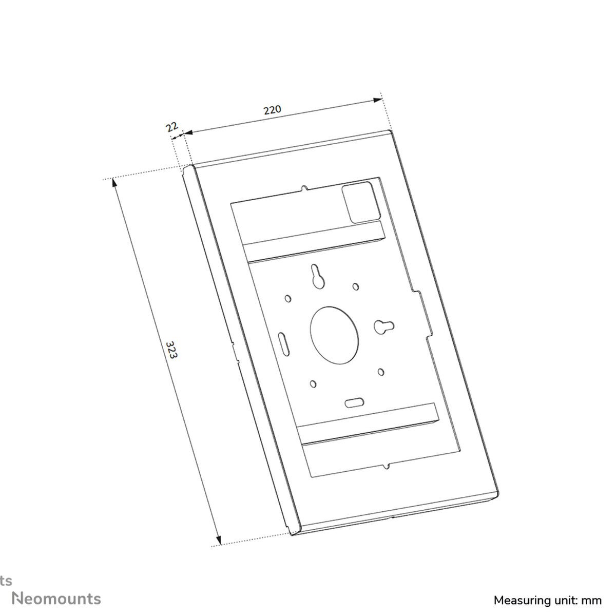 Bild von Tablet cover Neomounts WL15-601BL1 Black