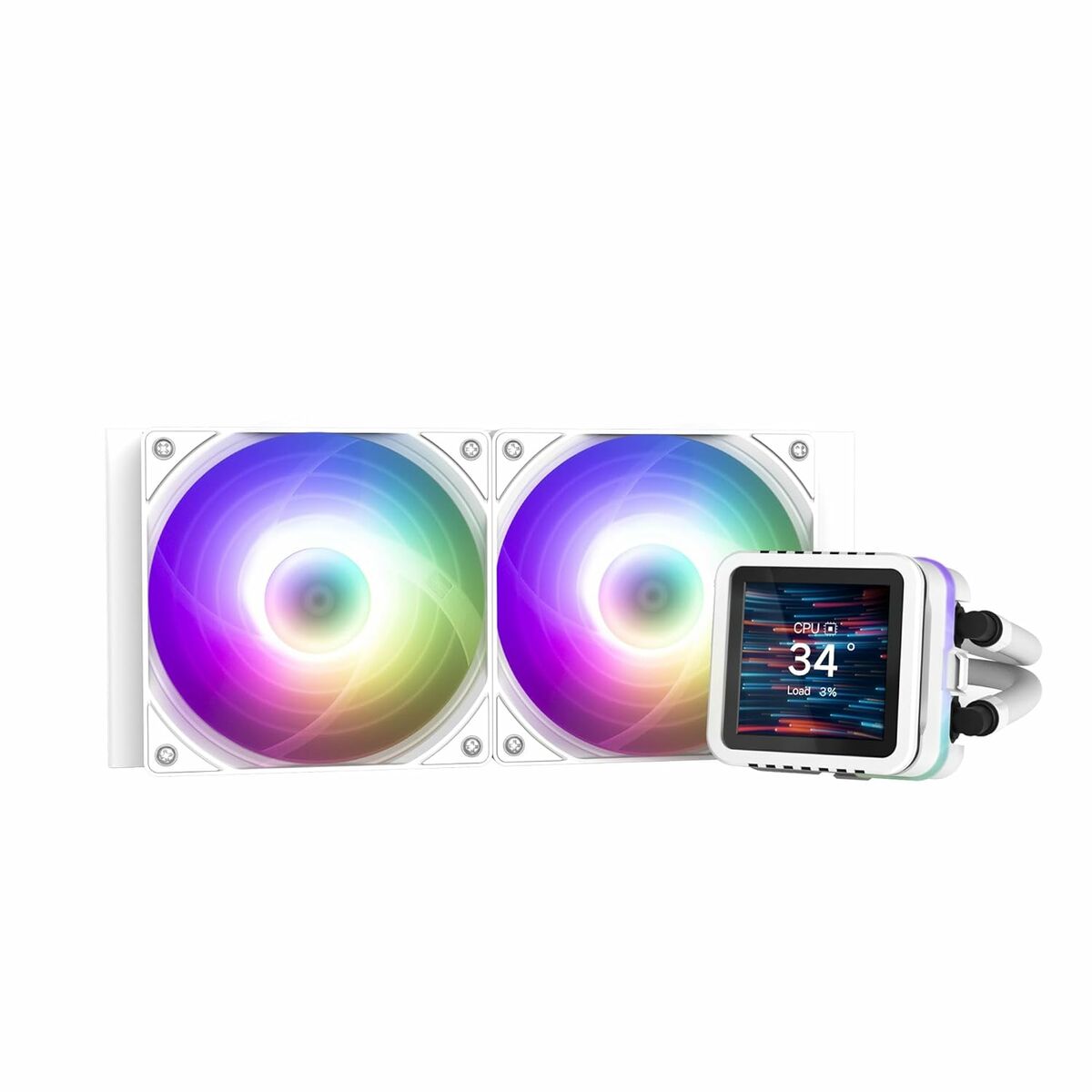 Afbeeldingen van Box Ventilator Zalman ALPHA2 DS A24 WHITE Ø 12 cm (1 Unit)
