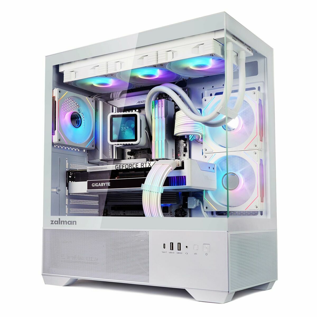 Afbeeldingen van ATX Semi-tower Box Zalman CHRONIX WHITE White