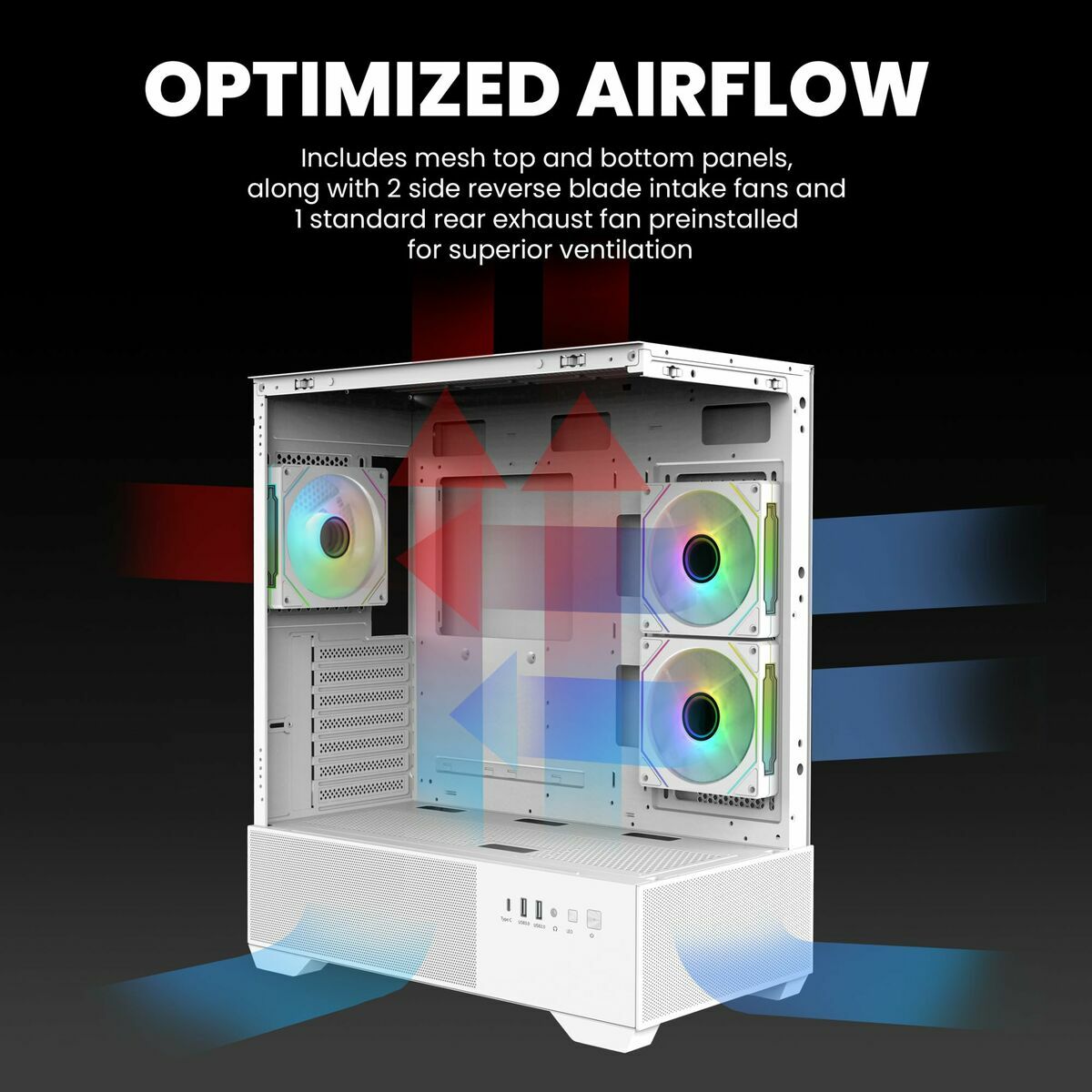 Afbeeldingen van ATX Semi-tower Box Zalman CHRONIX WHITE White