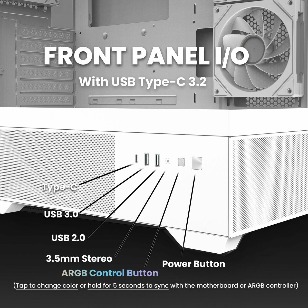 Afbeeldingen van ATX Semi-tower Box Zalman CHRONIX WHITE White