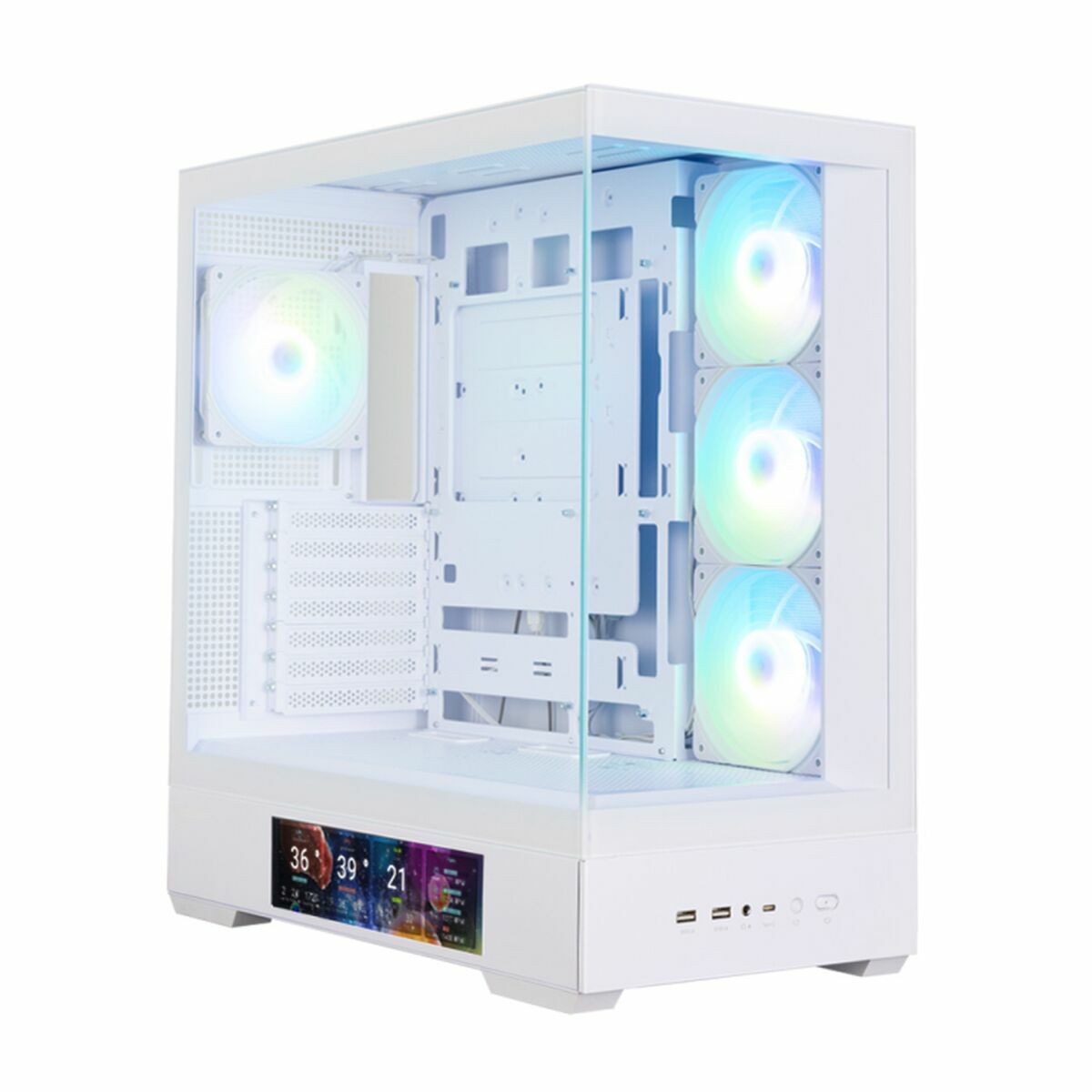 Afbeeldingen van ATX Semi-tower Box Zalman P40 DS White