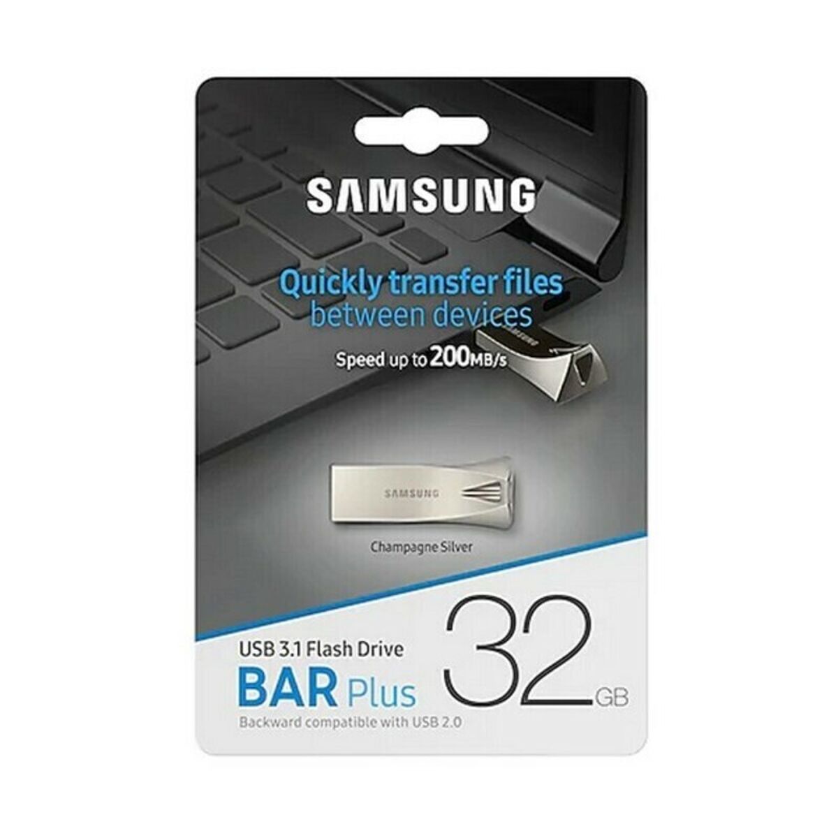 Image de USB stick 3.1 Samsung Bar Plus Silver