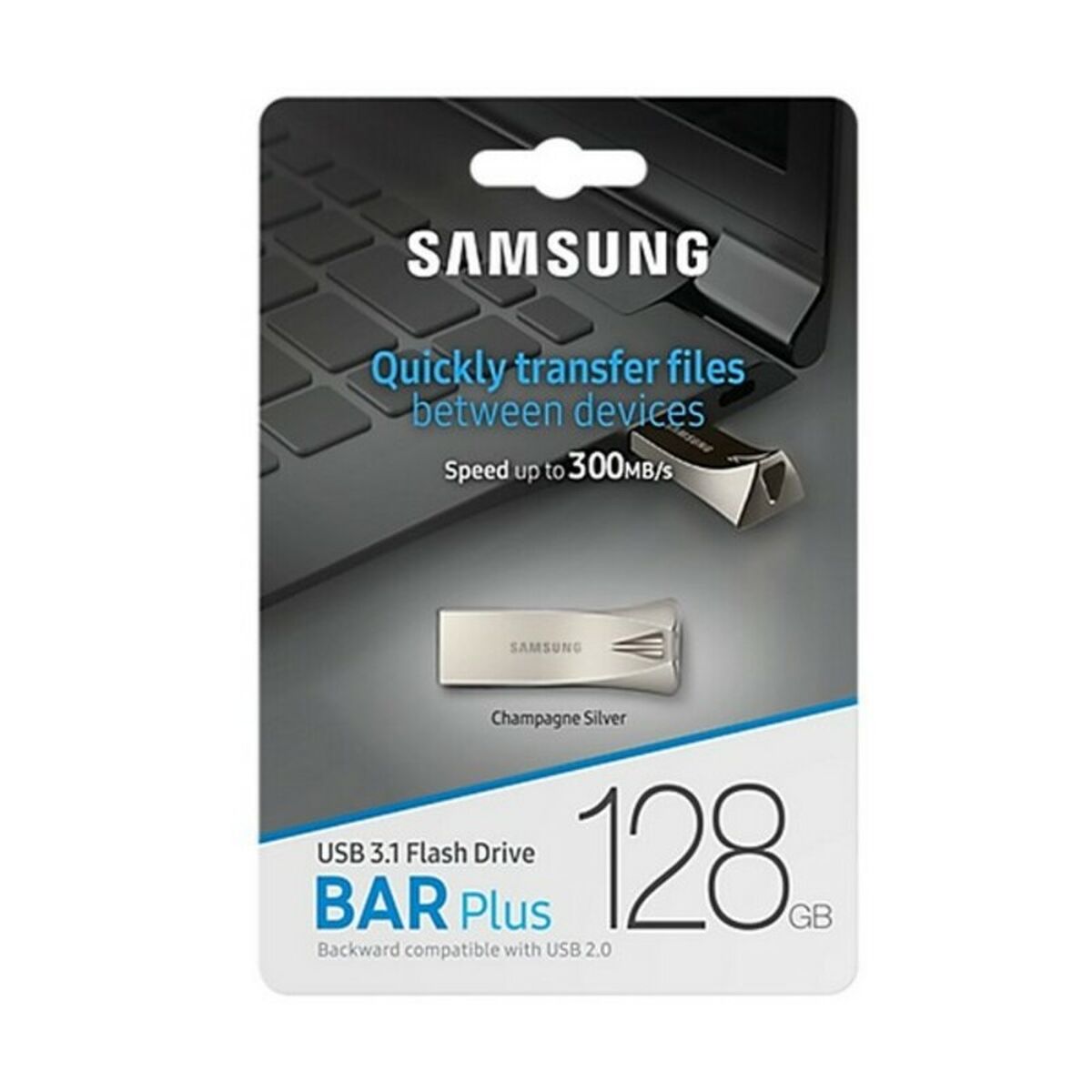 Image de USB stick 3.1 Samsung Bar Plus Silver