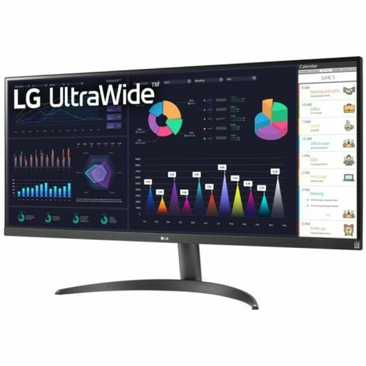 Kép Monitor LG 34WQ500-B 34" UltraWide Full HD 100 Hz 50 - 60 Hz