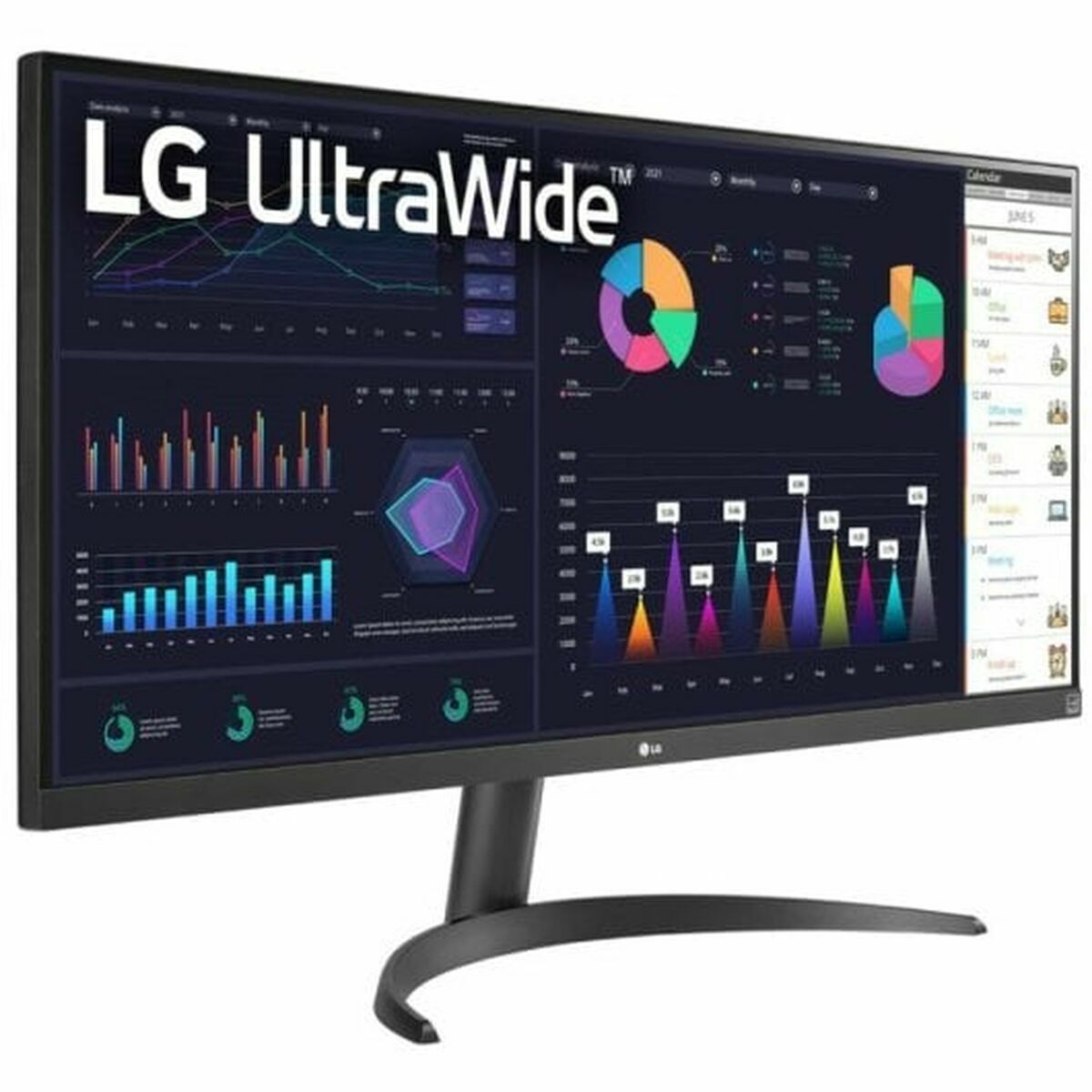Kép Monitor LG 34WQ500-B 34" UltraWide Full HD 100 Hz 50 - 60 Hz