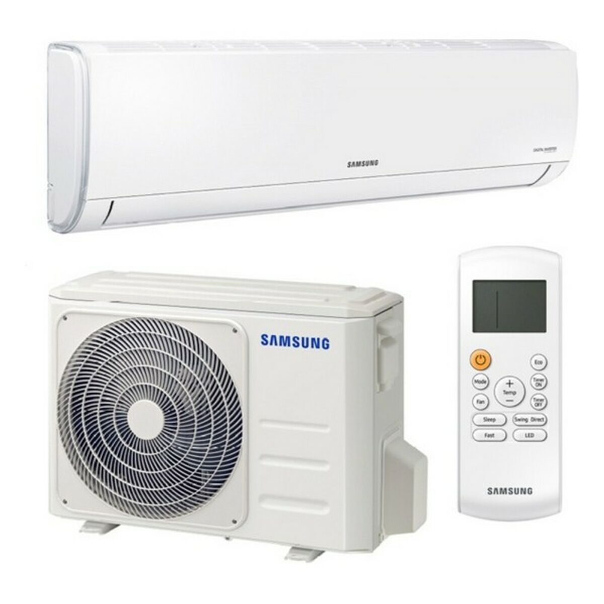 Aircondition Samsung FAR24ART 7000 kW R32 A++/A++ Luftfilter Fjernbetjening Split Hvid A+++