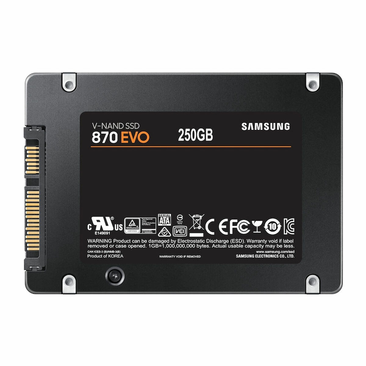 Afbeeldingen van Hard Drive Samsung 870 EVO 250 GB SSD Black