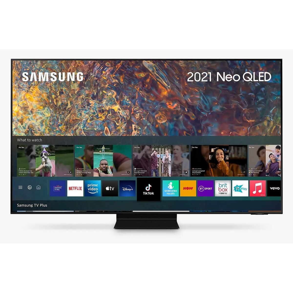 Smart TV Samsung QE55QN95AAT 55" 4K Ultra HD QLED WiFi Android TV Sølvfarvet