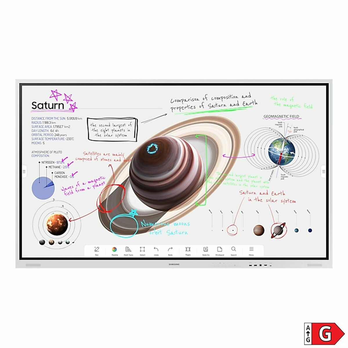 Picture of Interactive Touch Screen Samsung WM75B 75" 60 Hz 4K Ultra HD