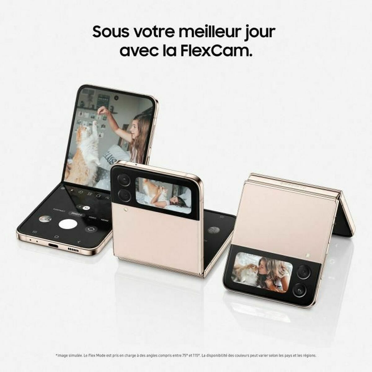 Bild von Smartphone Samsung Galaxy Z Flip4 5G 6,7" 5G 3840 x 2160 px 6,7" 8 GB RAM 256 GB Blau 256 GB