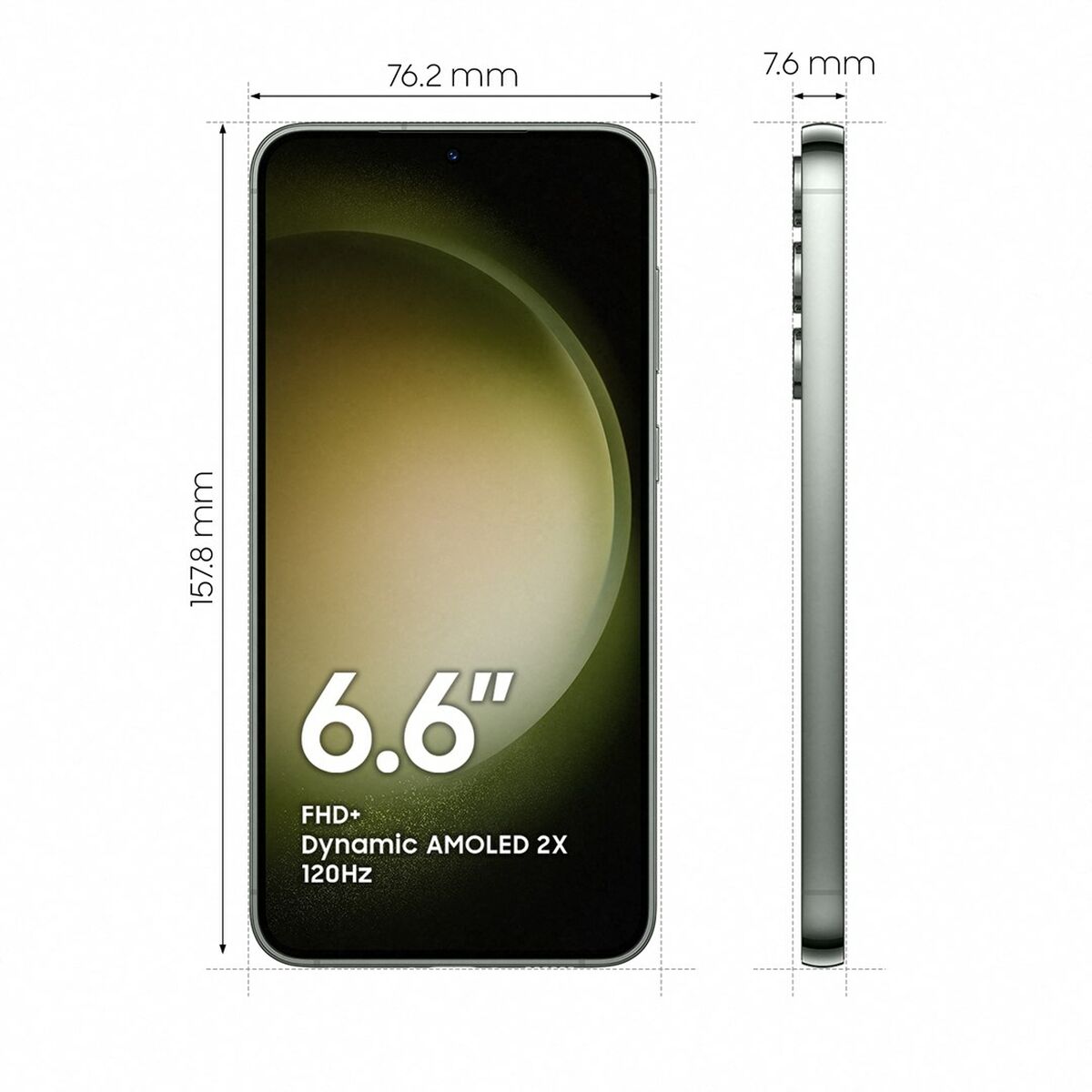 Smartphone Samsung SM-S916B 6,6" 8 GB RAM 512 GB Green