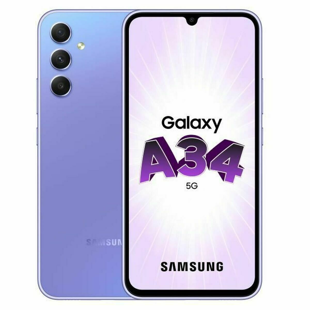 Smartphone Samsung A34 5G 6,6" Violet 6,7" Octa Core 8 GB RAM 256 GB