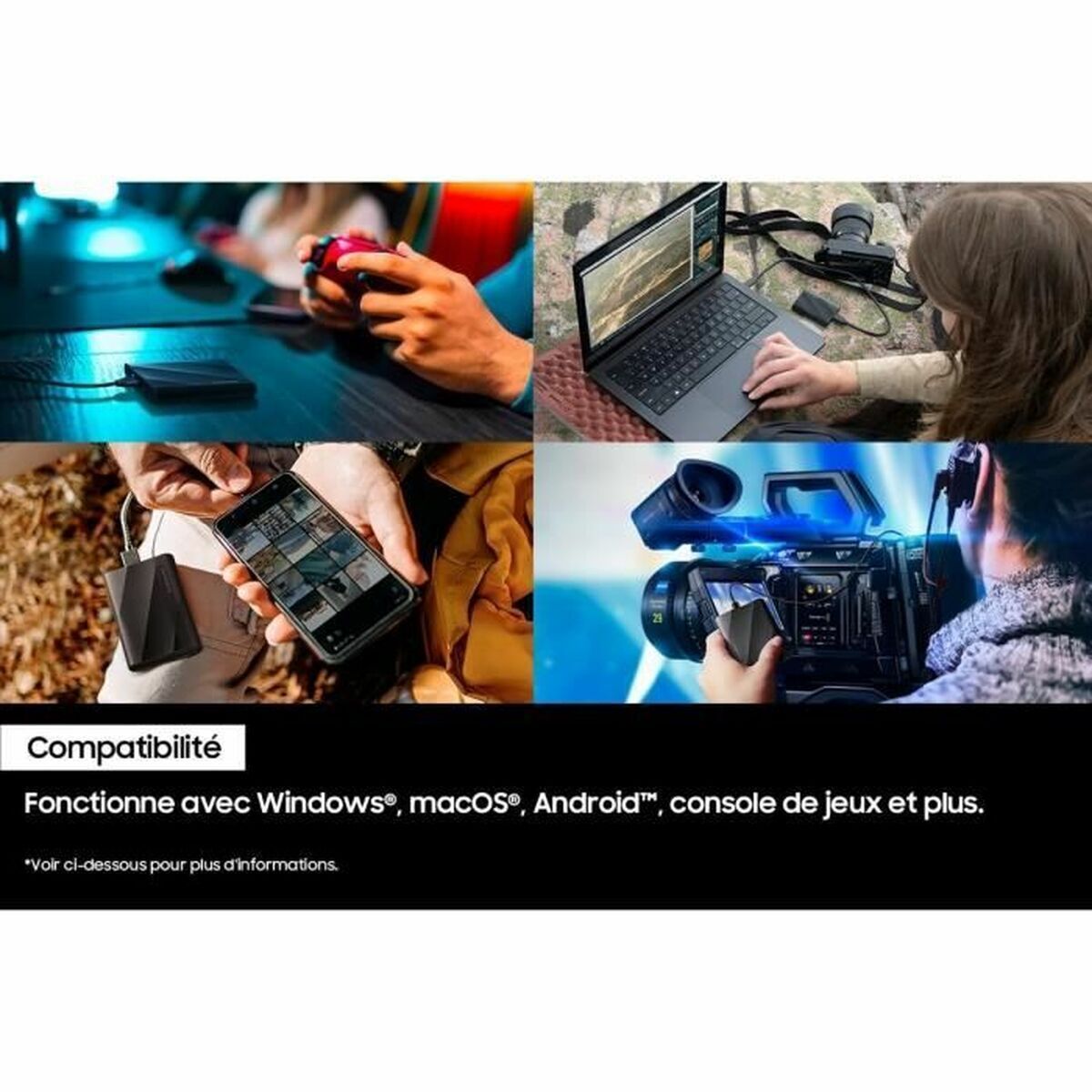 Obrazek External Hard Drive Samsung MU-PG2T0B/EU 2 TB SSD