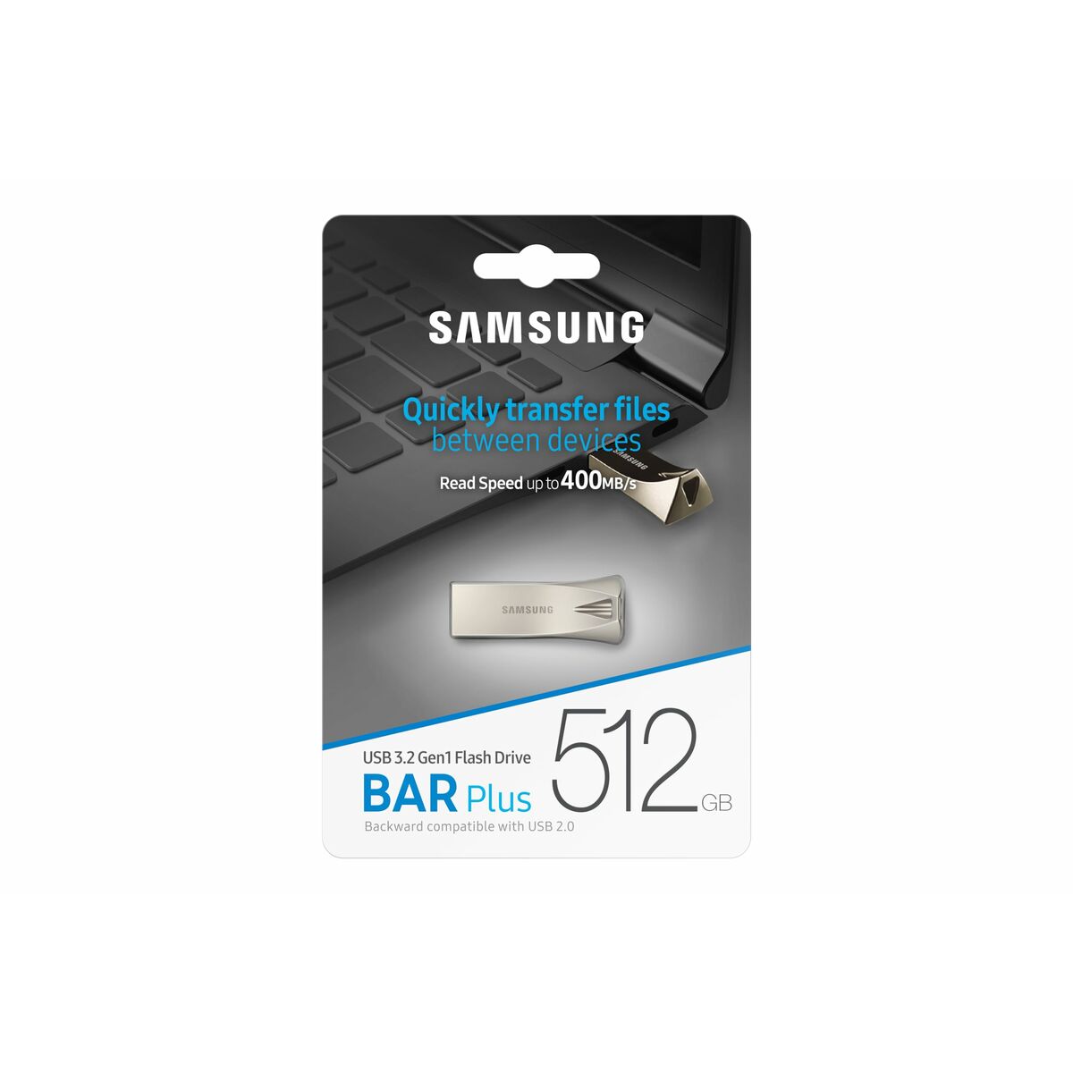 Afbeeldingen van USB stick Samsung MUF-512BE3/APC 512 GB Champagne Silver