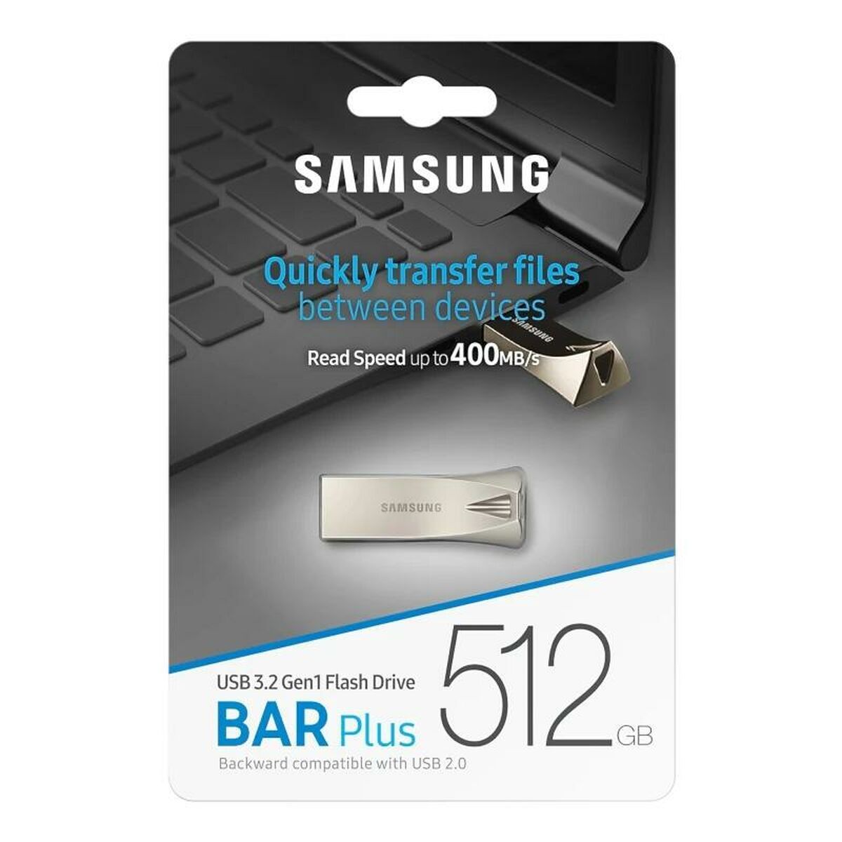 Picture of USB stick Samsung MUF-512BE3/APC Champagne Silver 512 GB