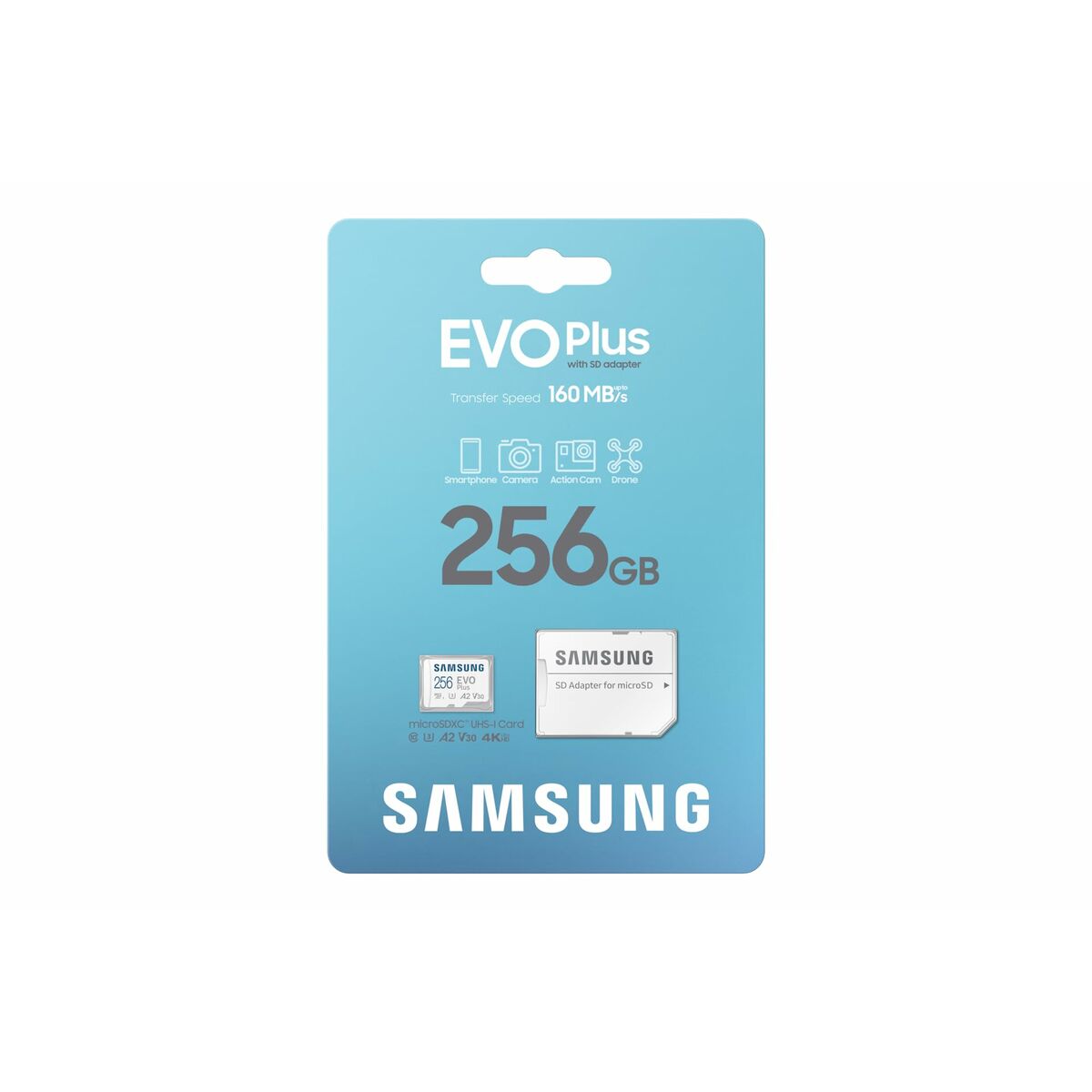 Afbeeldingen van Micro SD Memory Card with Adaptor Samsung EVO Plus 2023 256 GB