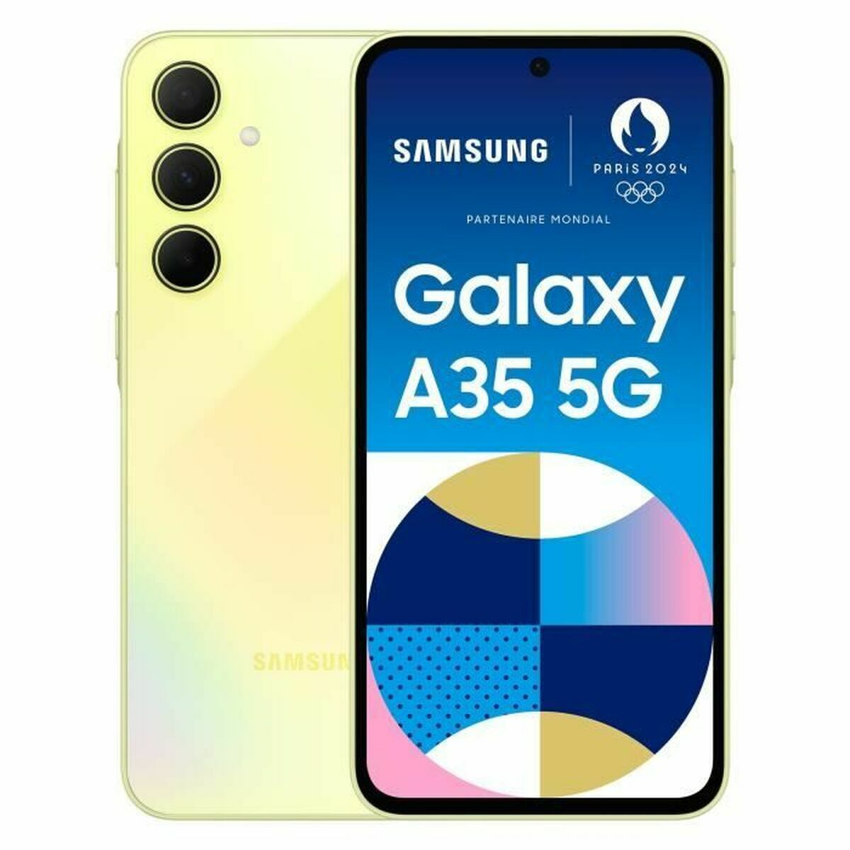 Smartphone Samsung Galaxy A35 6 GB RAM 128 GB Jaune Noir