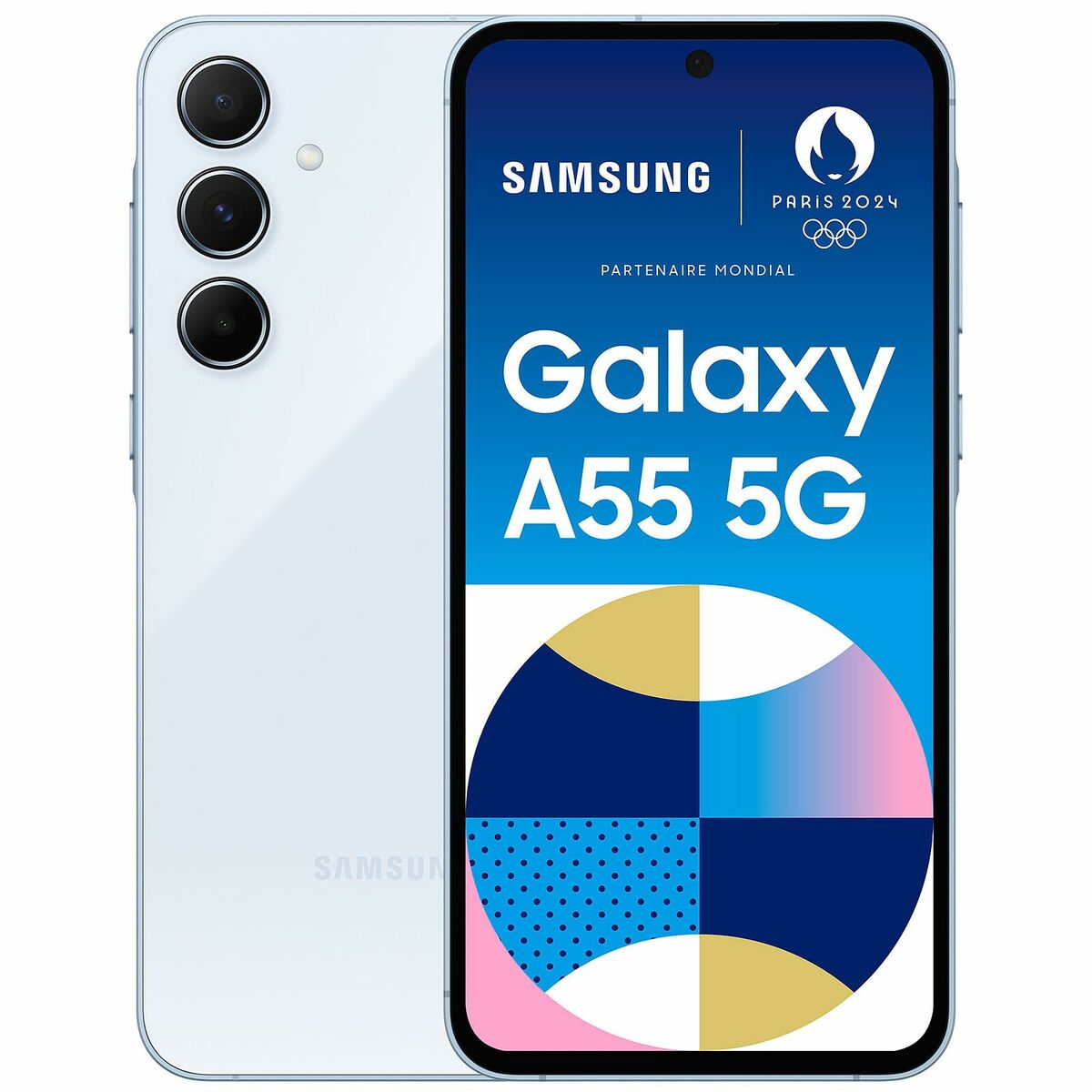Smartphone Samsung Galaxy A55 6,6" 8 GB RAM 256 GB Bleu Noir